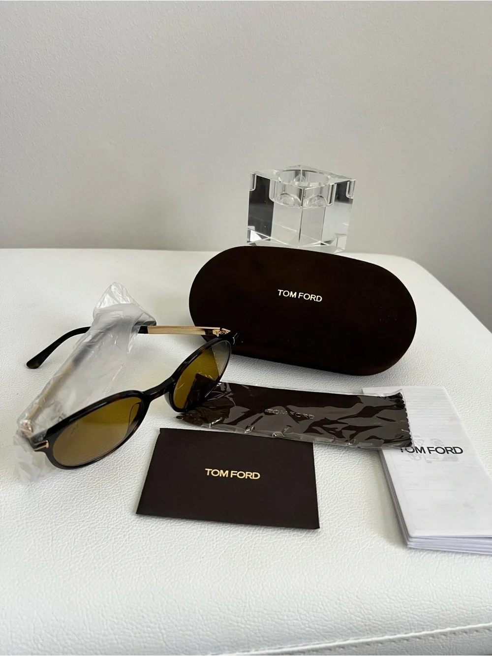 TOM FORD Araki Polarized Brown Phantos Men’s Sunglasses 52-20-140 New!
